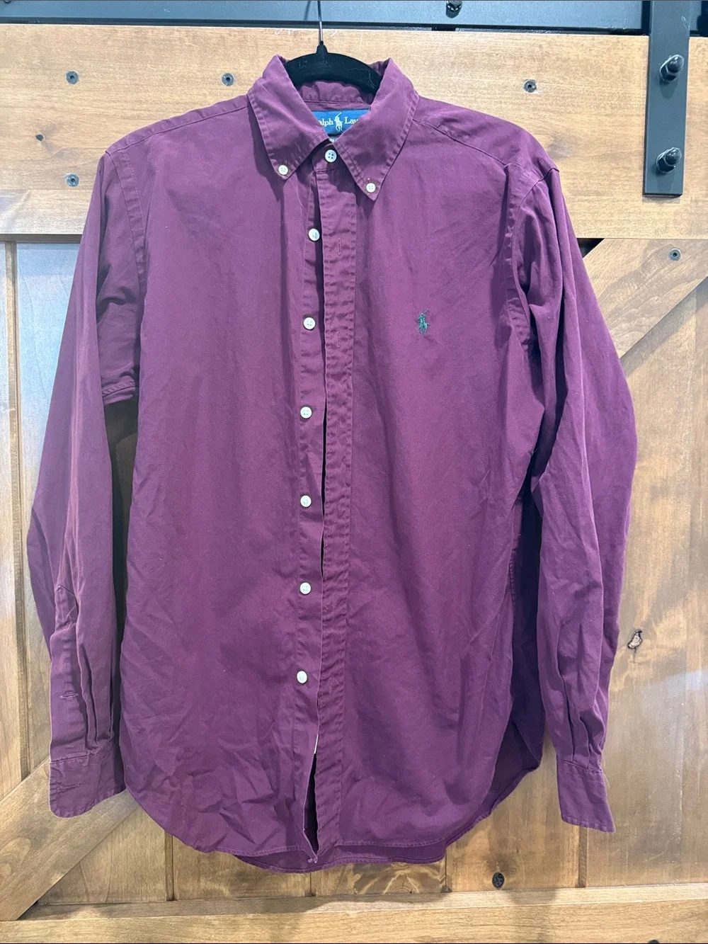 Polo by Ralph Lauren Button-Down Shirt — Maroon Size Small